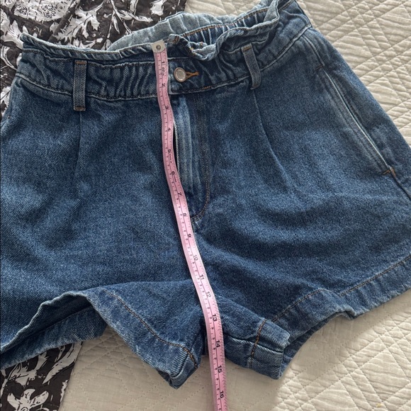 Zara Denim Paperbag Style Shorts - Picture 8 of 8